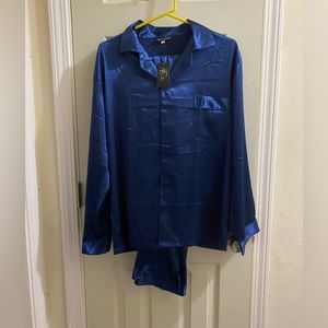 Tony and Candice men’s silk pjs